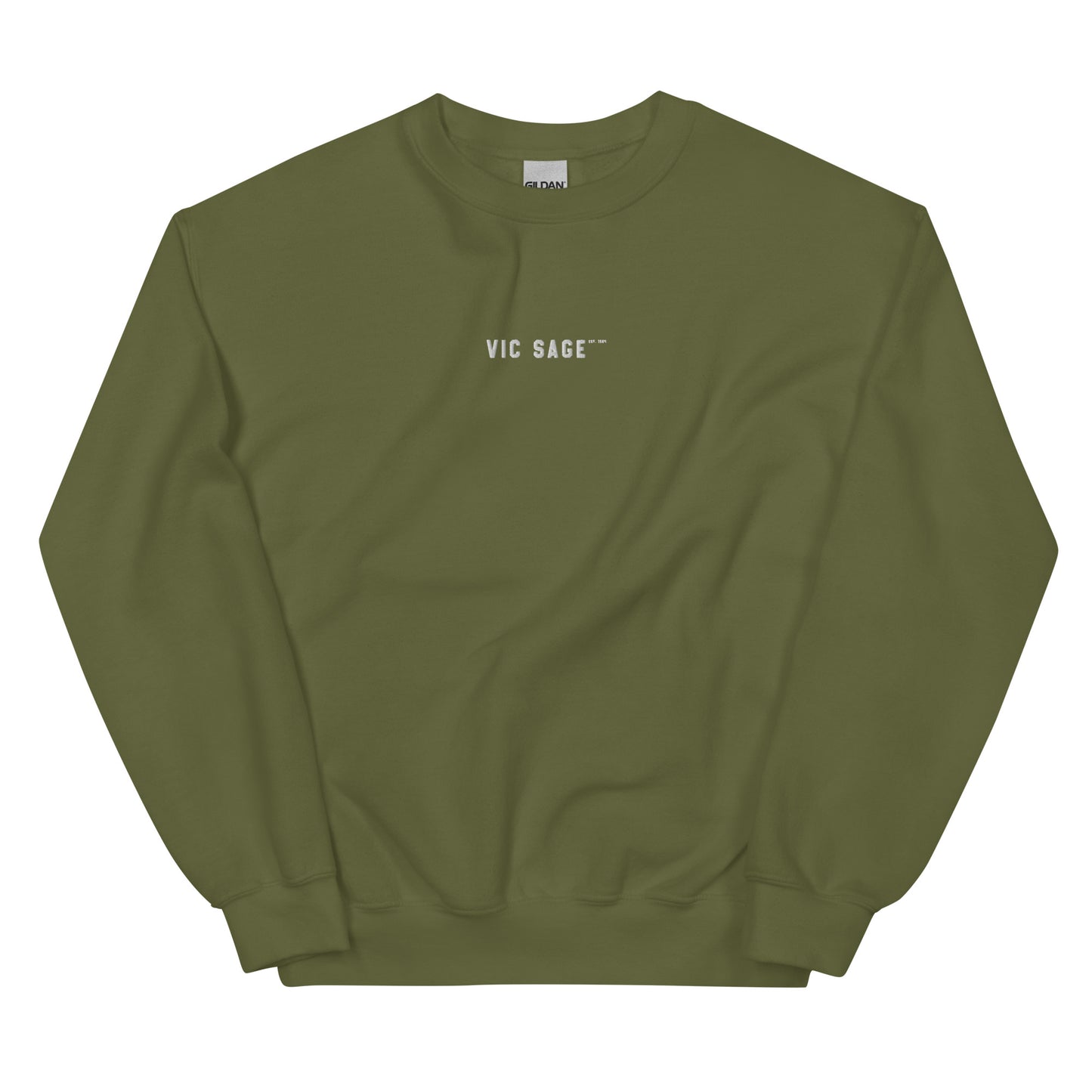 Vic Sage Crew w/ White Embroidery
