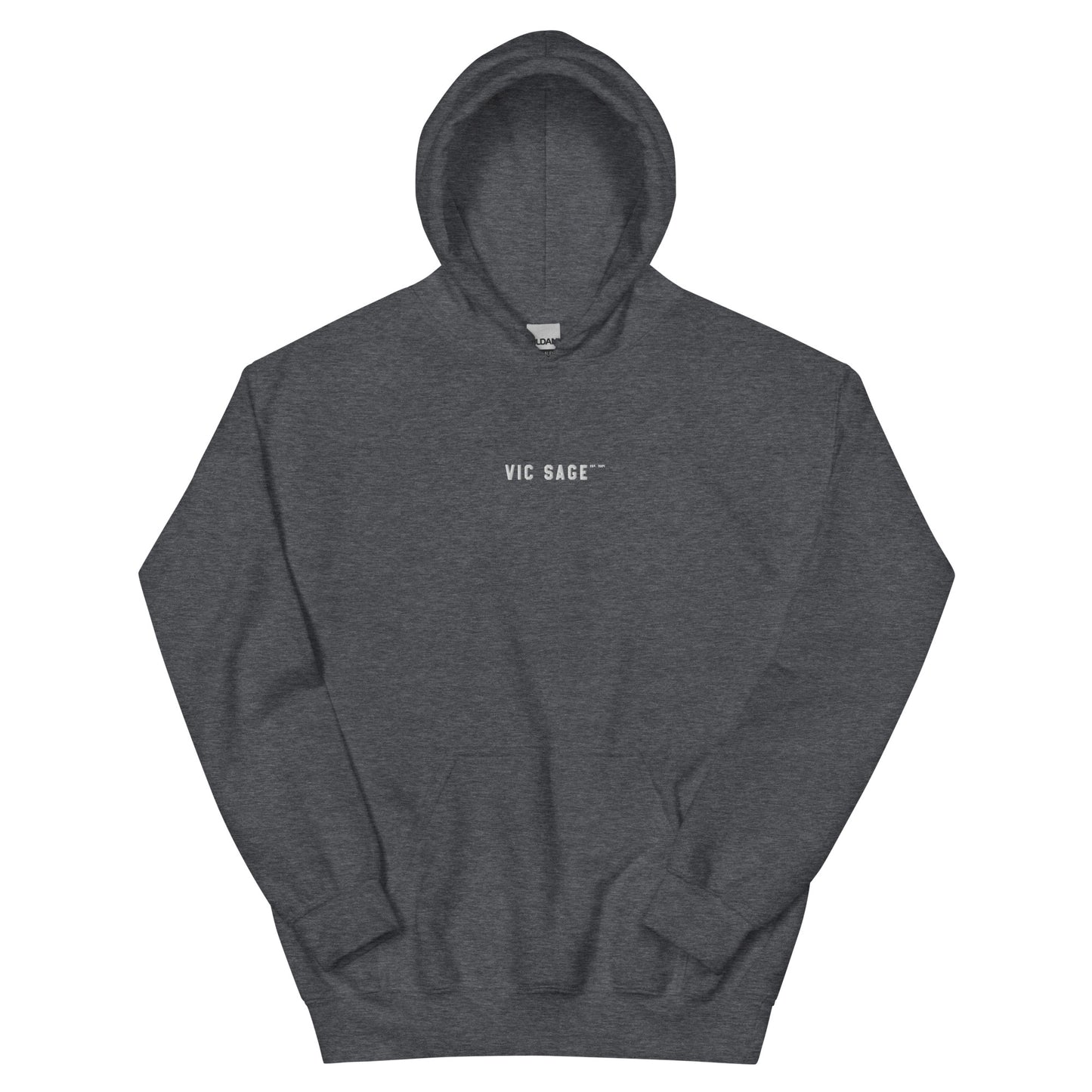 Vic Sage Center Logo Hoodie w/ White Embroidery