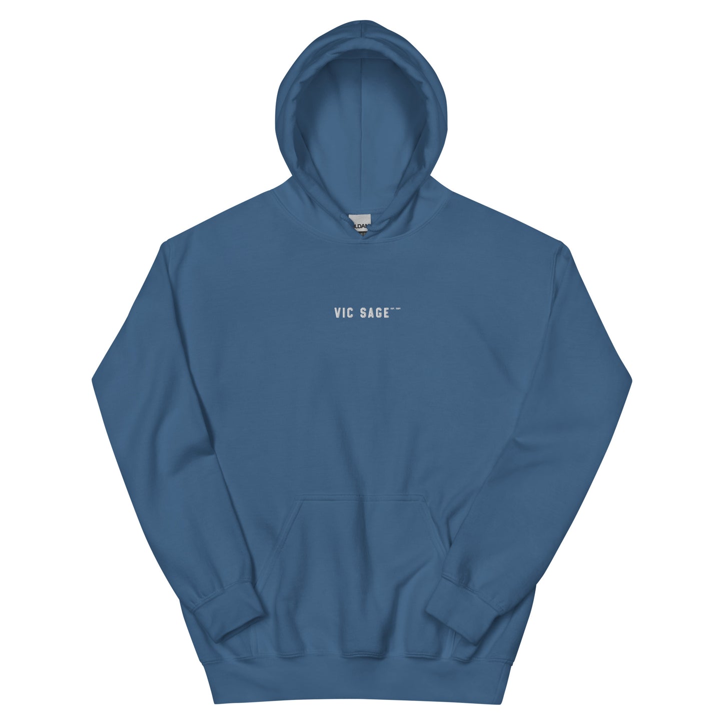 Vic Sage Center Logo Hoodie w/ White Embroidery