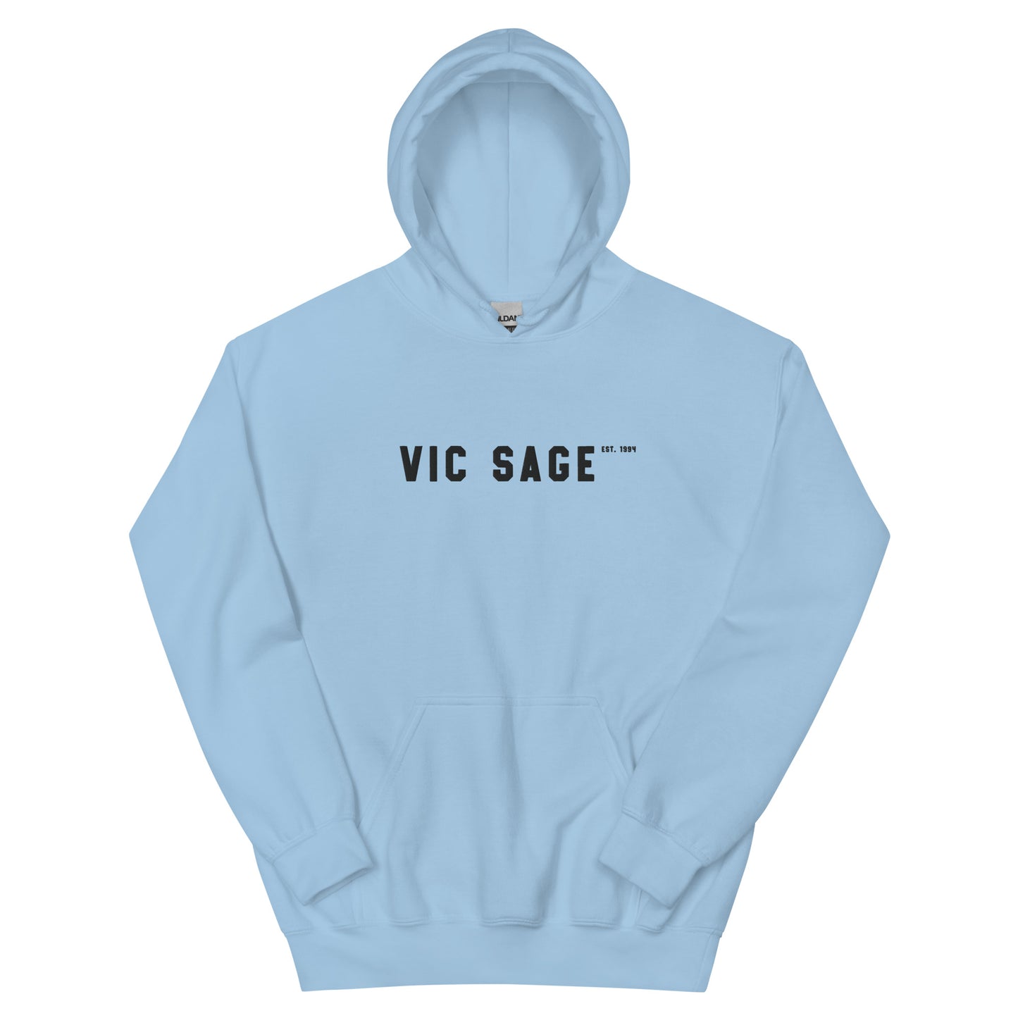 Vic Sage Hoodie w/ Black Embroidery