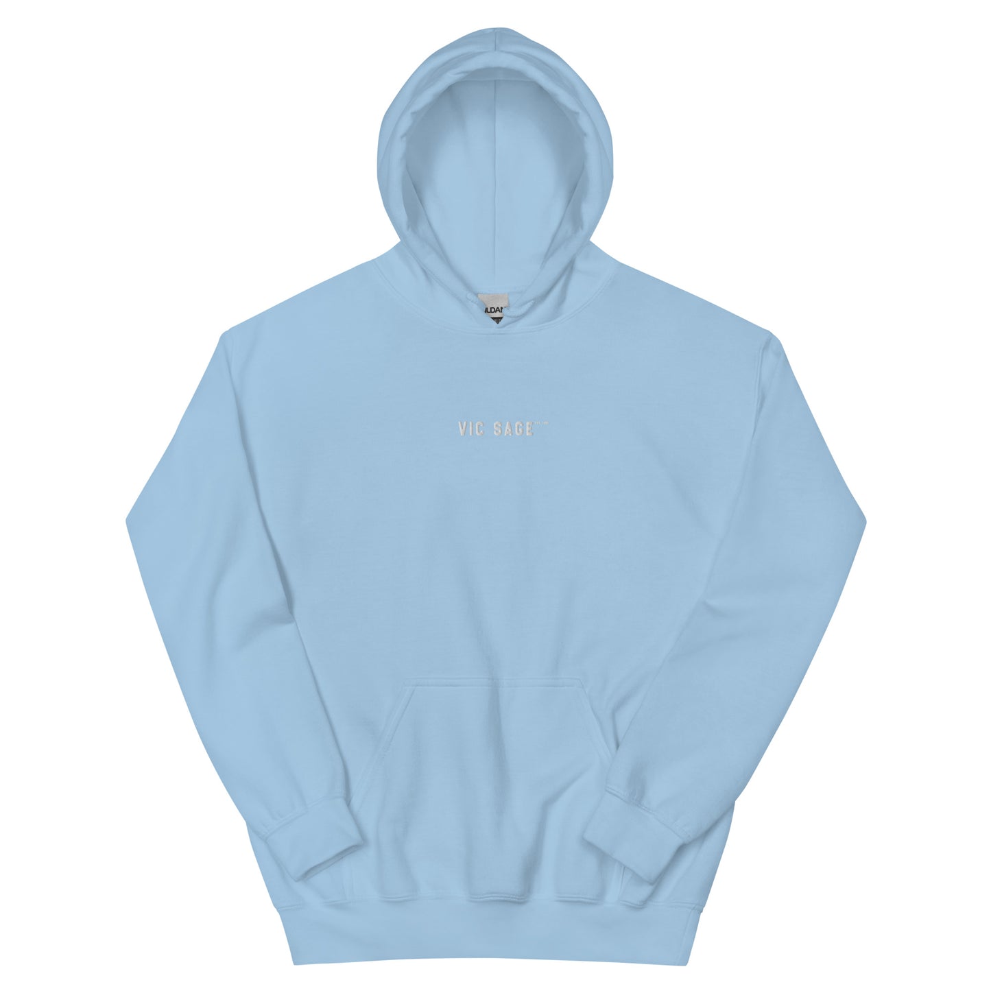 Vic Sage Center Logo Hoodie w/ White Embroidery