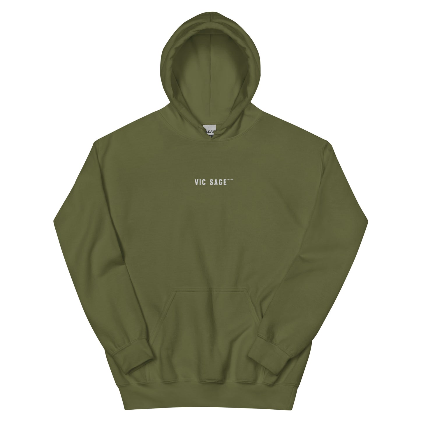 Vic Sage Center Logo Hoodie w/ White Embroidery