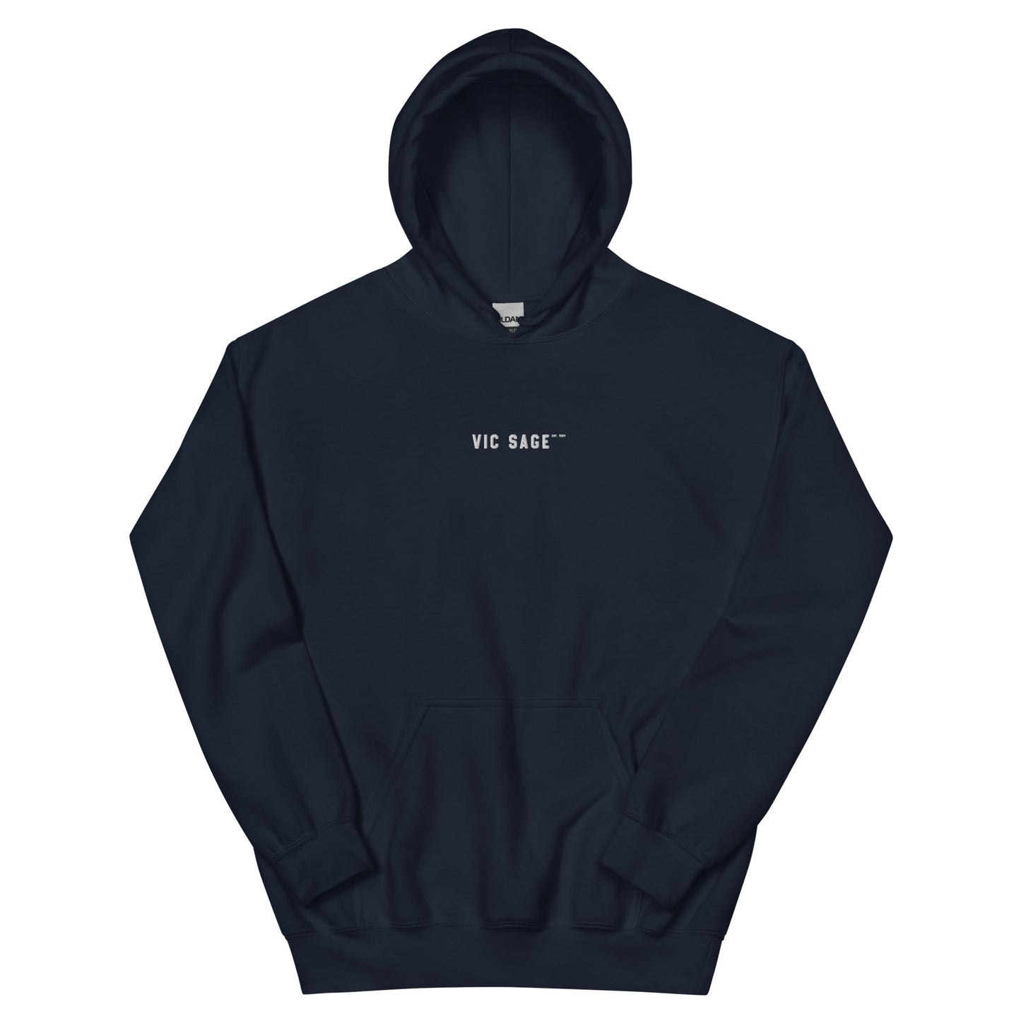 Vic Sage Center Logo Hoodie w/ White Embroidery