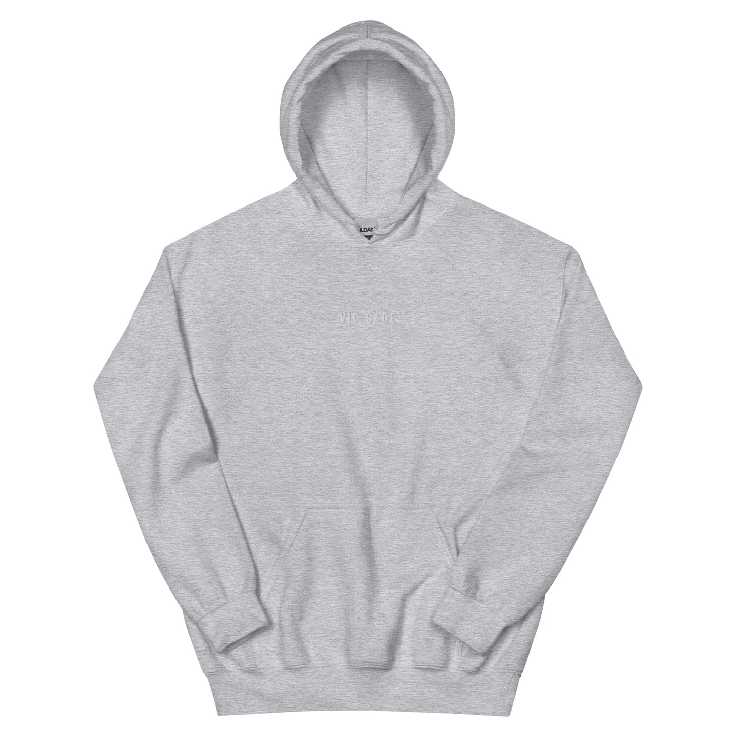 Vic Sage Center Logo Hoodie w/ White Embroidery