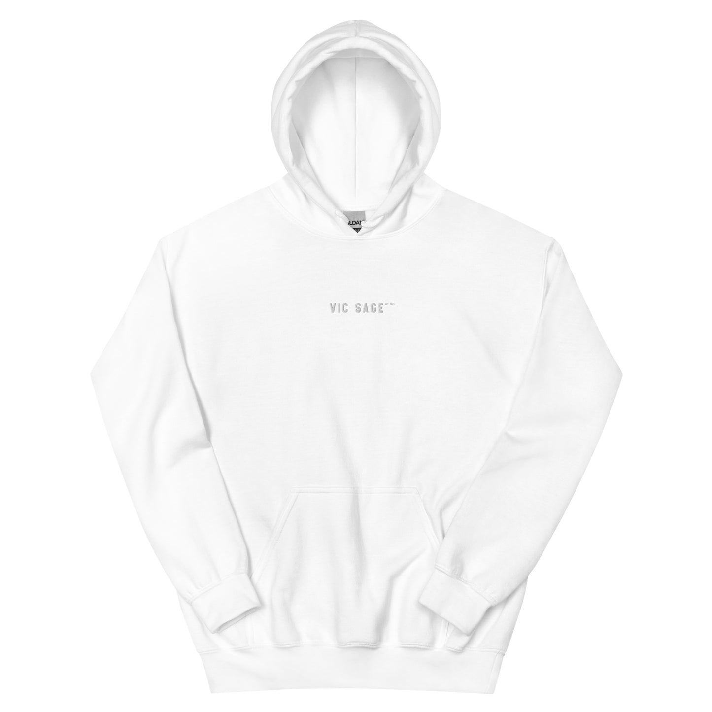 Vic Sage Center Logo Hoodie w/ White Embroidery