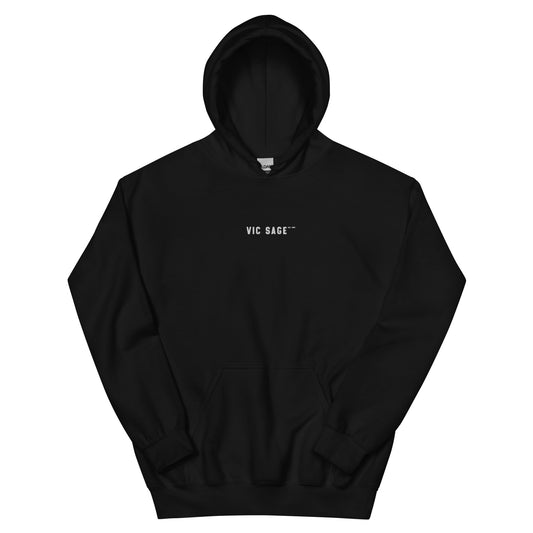 Vic Sage Center Logo Hoodie w/ White Embroidery