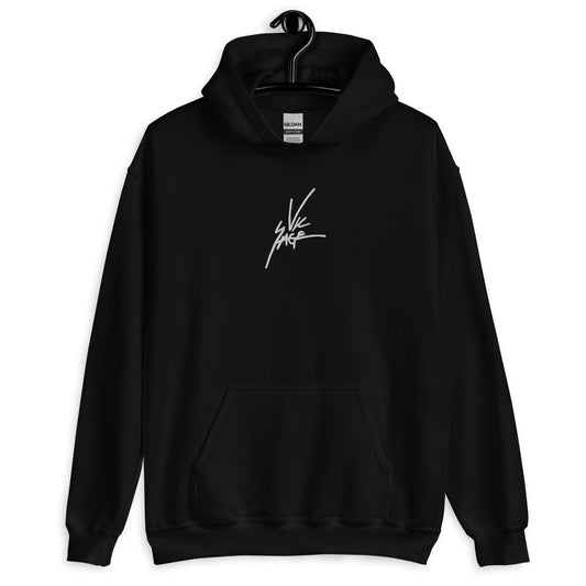 Vic Sage Signature Spotify QR Hoodie w/ White Embroidery