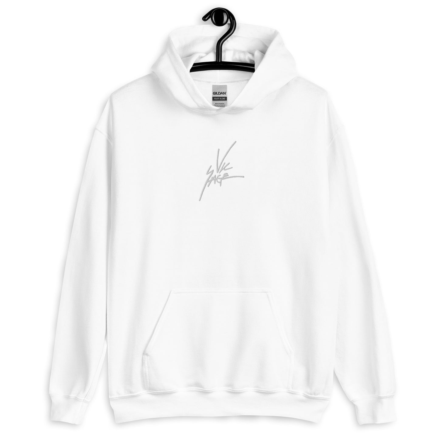 Vic Sage Signature Spotify QR Hoodie w/ White Embroidery